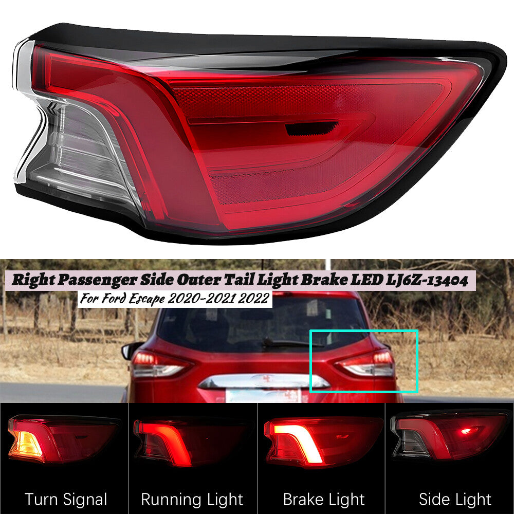 for Ford Escape 2020-2021 2022 Right Passenger Side Outer Tail Light Brake LED