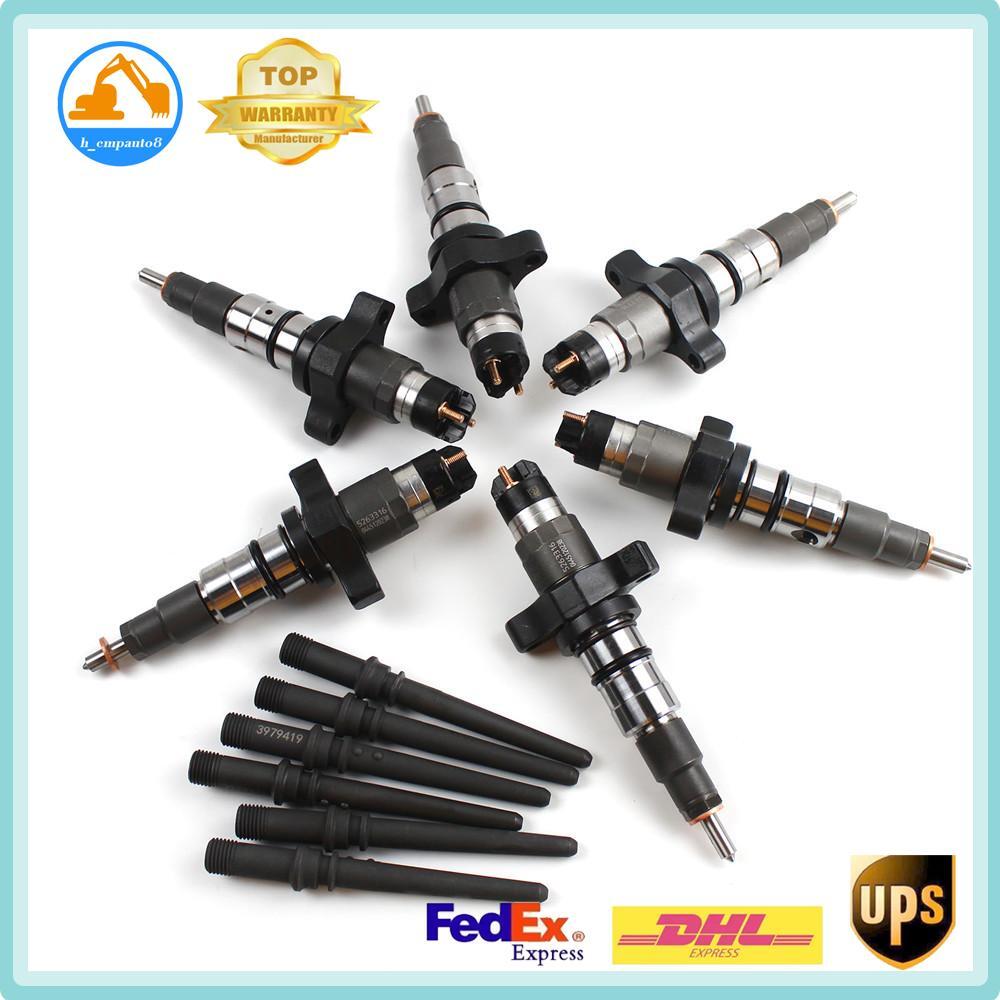 6x Fuel Injectors 0445120238 for Dodge for Ram 5.9L Late 2004-2009