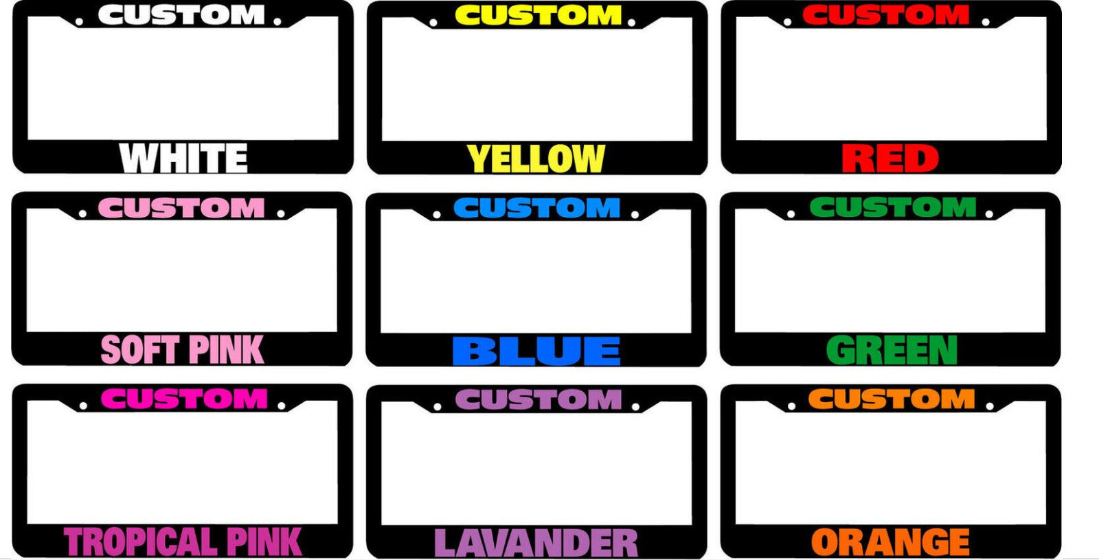 1 piece car license plate frame cover rear boot, 1 custom color for Volvo