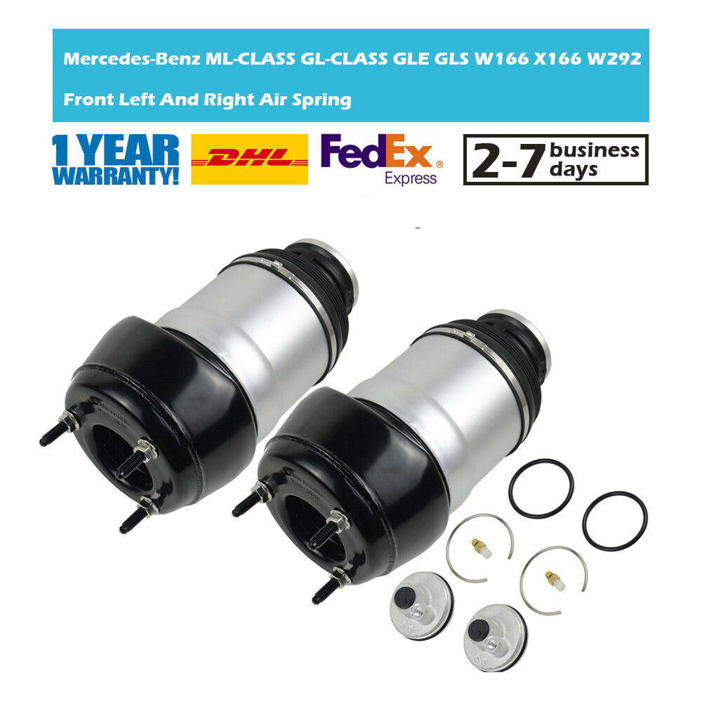 2PCS Front Air Suspension Repair Bags for Mercedes W166 X166 GLE450 AMG ML500