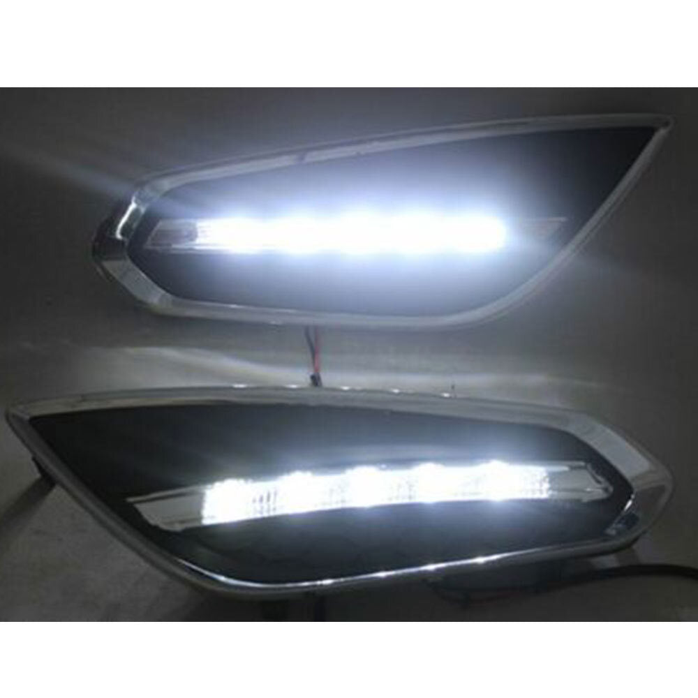 Pair Fog Lamp Front Daytime Running Lights for Volvo S60 T5 09-13 New Left+Right