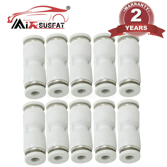 10Pc for Mercedes Suspension Air Line Hose Repair Straight Connectors 4MM TO 4MM