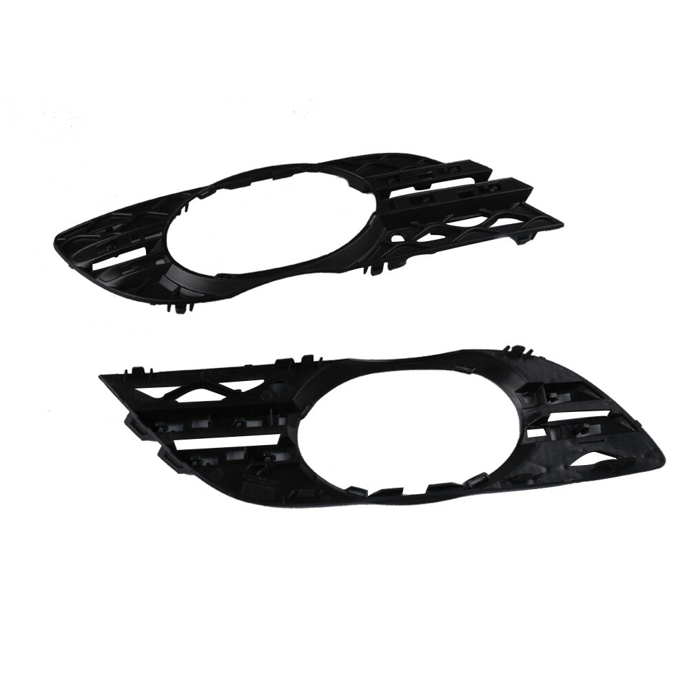 Front Fog Light Grill + Chrome Trim Cover Set Fits for Mercedes E-Class W211 2007-09
