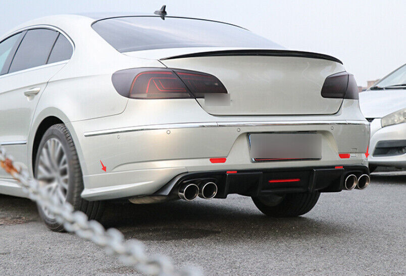 Lip Chin ABS Silver Fit for Volkswagen CC 12-17 Spoiler Splitter Rear Bumper