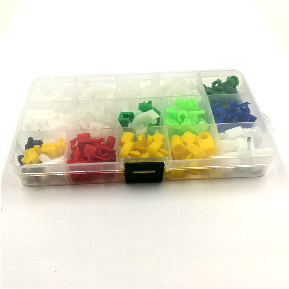 160 Pcs Mixed Car for SUV Door Lock Rod Clip Side Fastener Retainer Universal w/ Box
