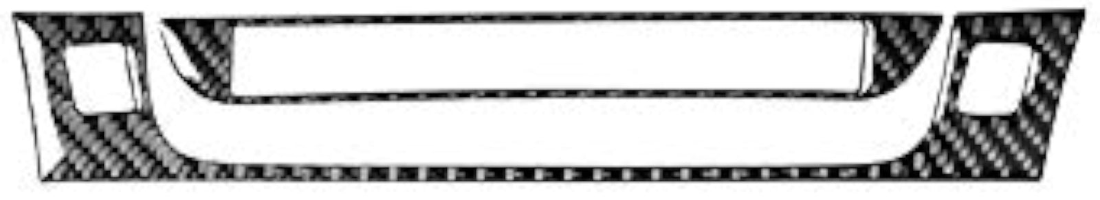 2PCS Carbon Fiber Interior Frame Sticker Cover Trim Fit for Mazda RX8 2004-2008