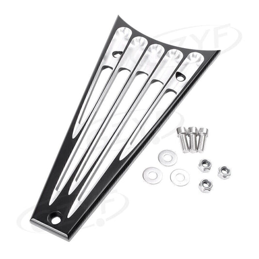 CNC Billet Frame Grille Grill Cover Aluminum Black for Harley Touring FLHR FLHX