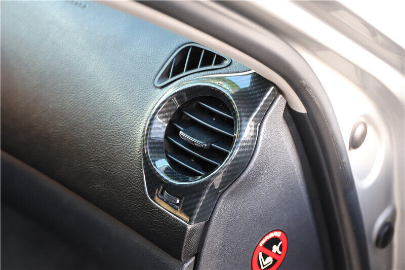 LR AC Air Outlet Vent Cover Trim Fit for Lexus IS 06-11 Black Carbon Fiber 2PCS