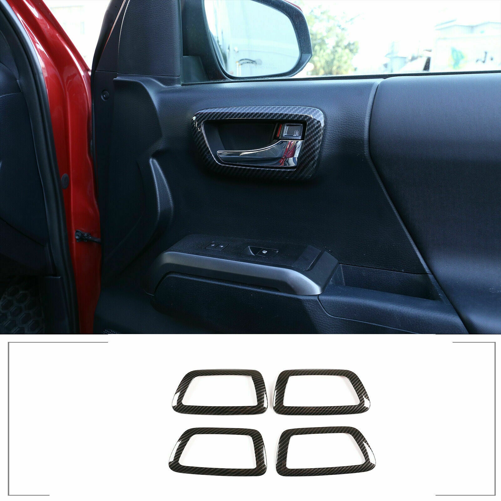 ABS Sport Red Power Tailgate Switch Cover Trim for Toyota 86/ for Subaru BRZ 22+
