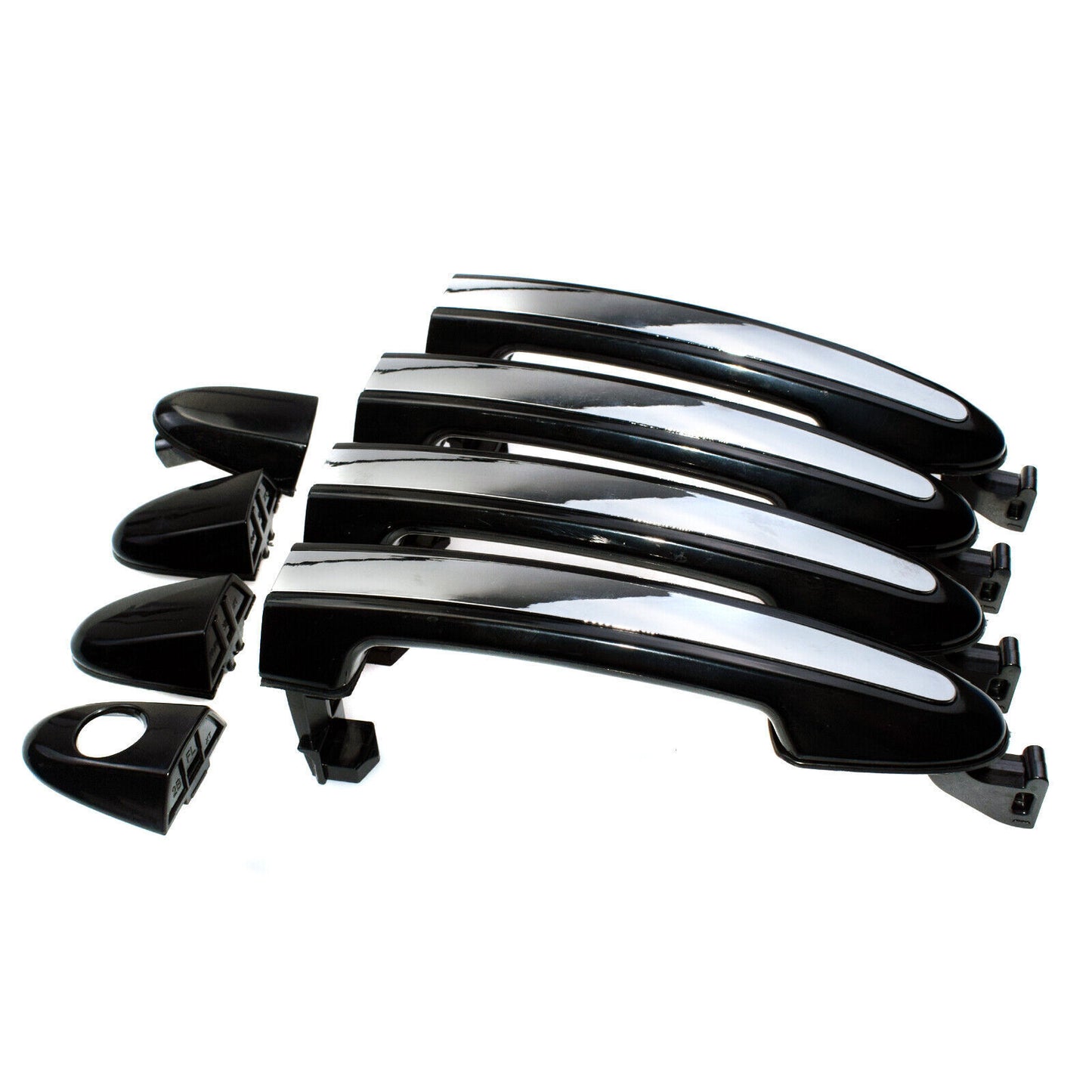 for Hyundai Santa Fe Outside Exterior Door Handles w/ Chrome Set FL RL RR NEW