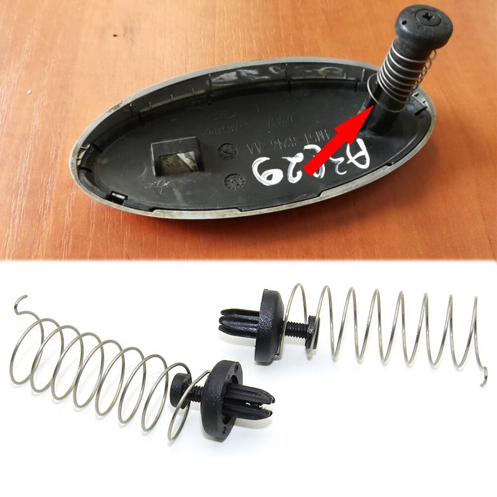 Emblem Mounting Kit Front Center Grille Oval Badge Repair Spring Clips Retainer