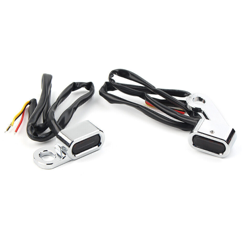 for Mini LED Turn Signal Lamp Handlebar Blinker Indicator for Harley Sportster 2pcs