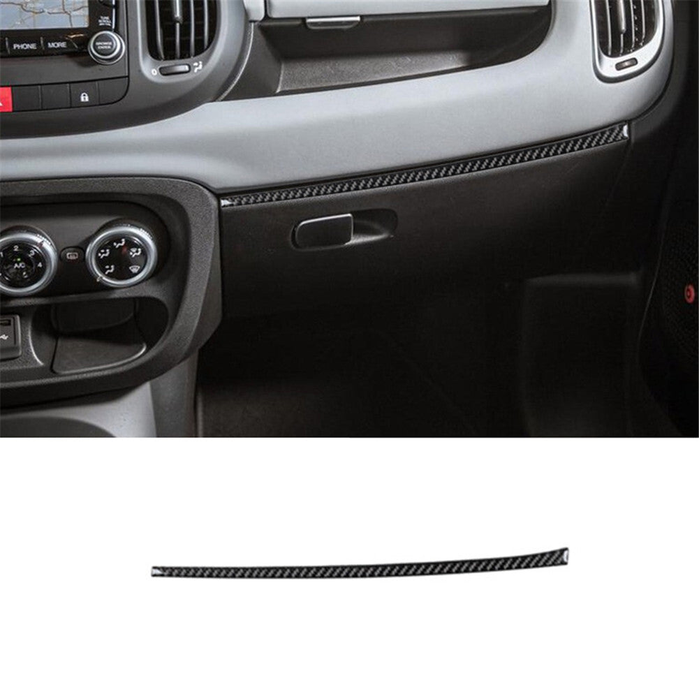 Carbon Fiber Glove Box Cover Strip Trim for Fiat 500L 2014-2017