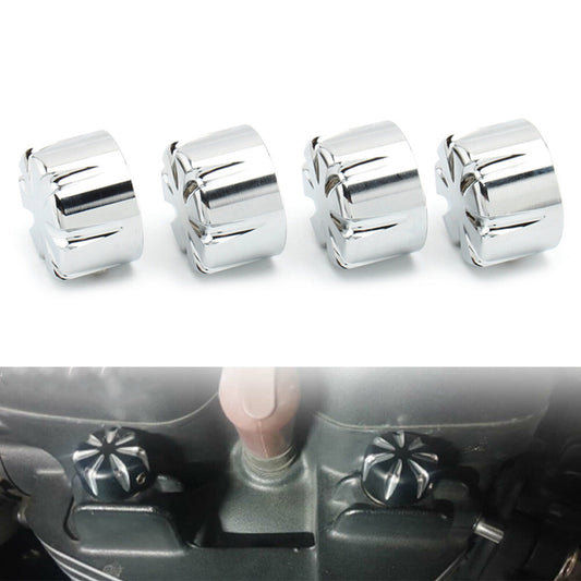 4¢ªBillet Machined Head Bolt Mutter Abdeckappe f¨¹r T120 Thruxton Scrambler Chrom
