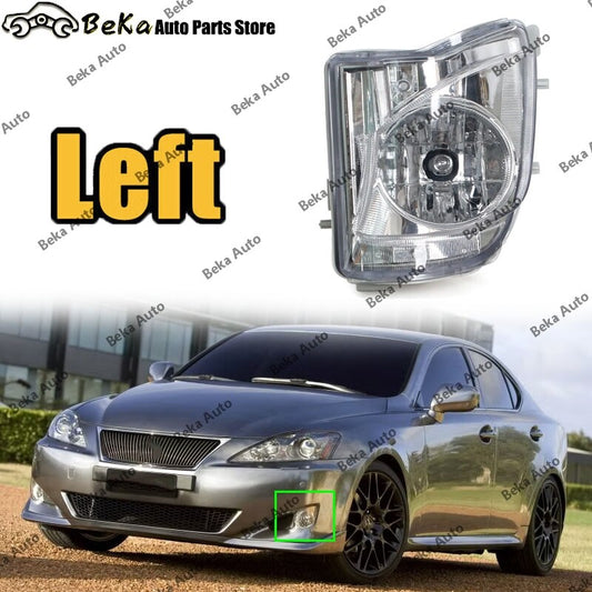 1-piece set of transparent lens fog lights for the left front bumper of for LEXUS IS250 IS350 2006-2010