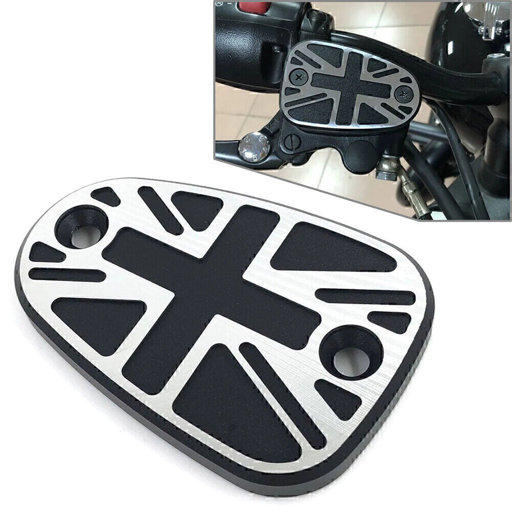 CNC Oil Cup Brake Fluid Reservoir Caps Cover For T100 T120 Black Motorcycle