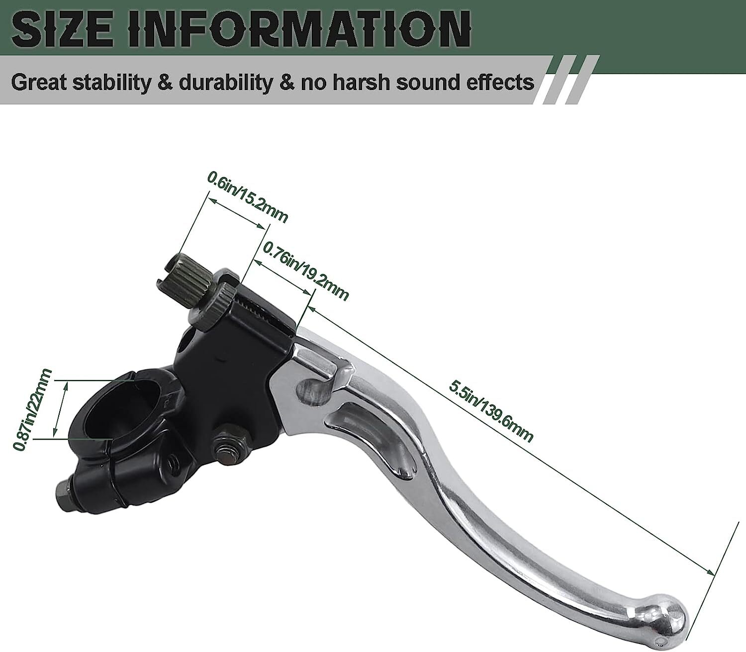 2PCS 7/8 Clutch Brake Lever Bike Brake Handle for Baja for Mini Bike 5.5hp 6.5hp