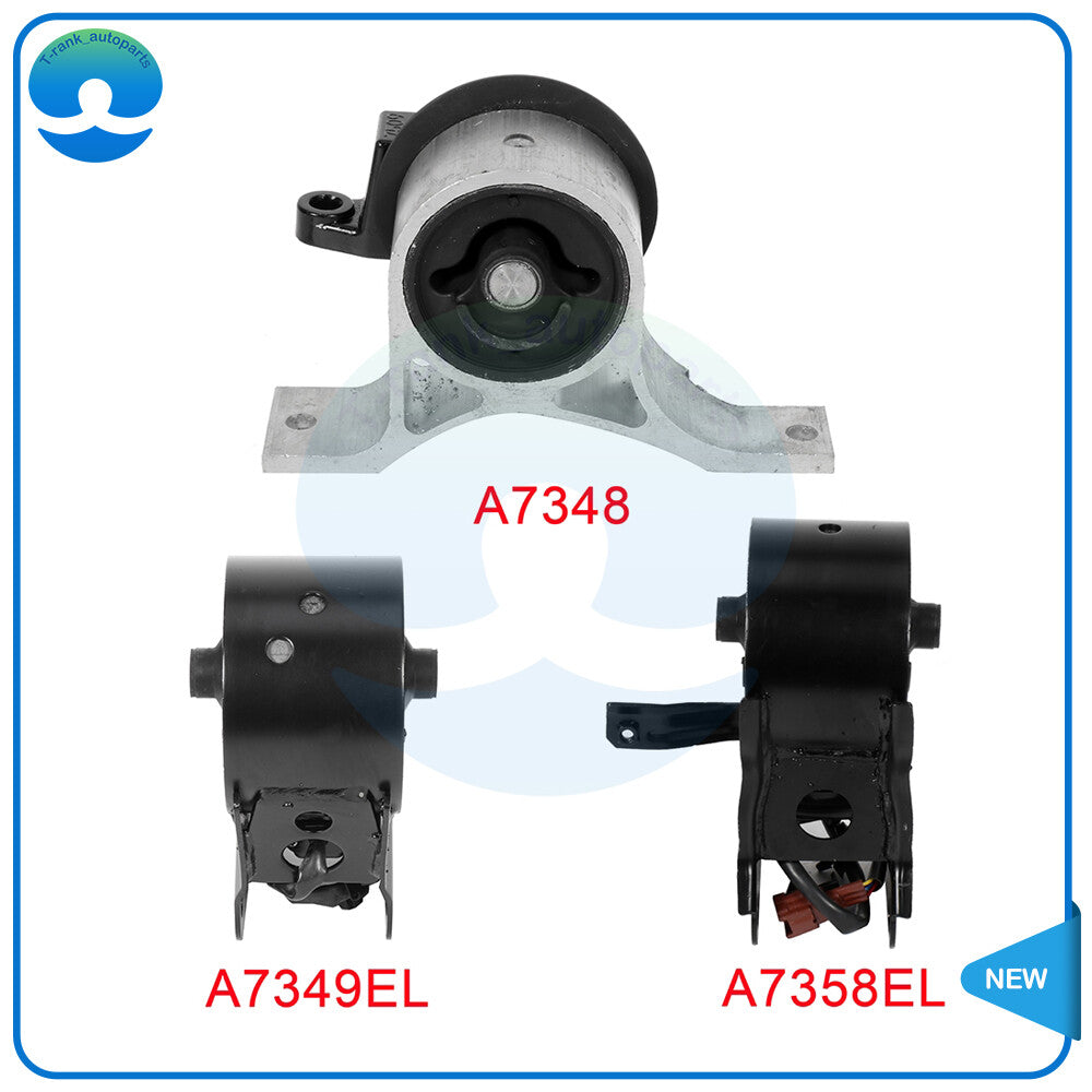 A7349EL 3PC Engine Motor Mounts Kit Fit for Nissan Altima 3.5L 2002-2006 A7348