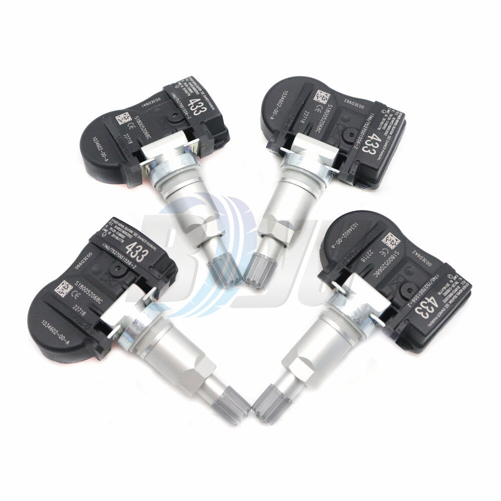 433MHz Tire Pressure Sensor TPMS Fits for Tesla Model 3 S X 4PCS 103460200A