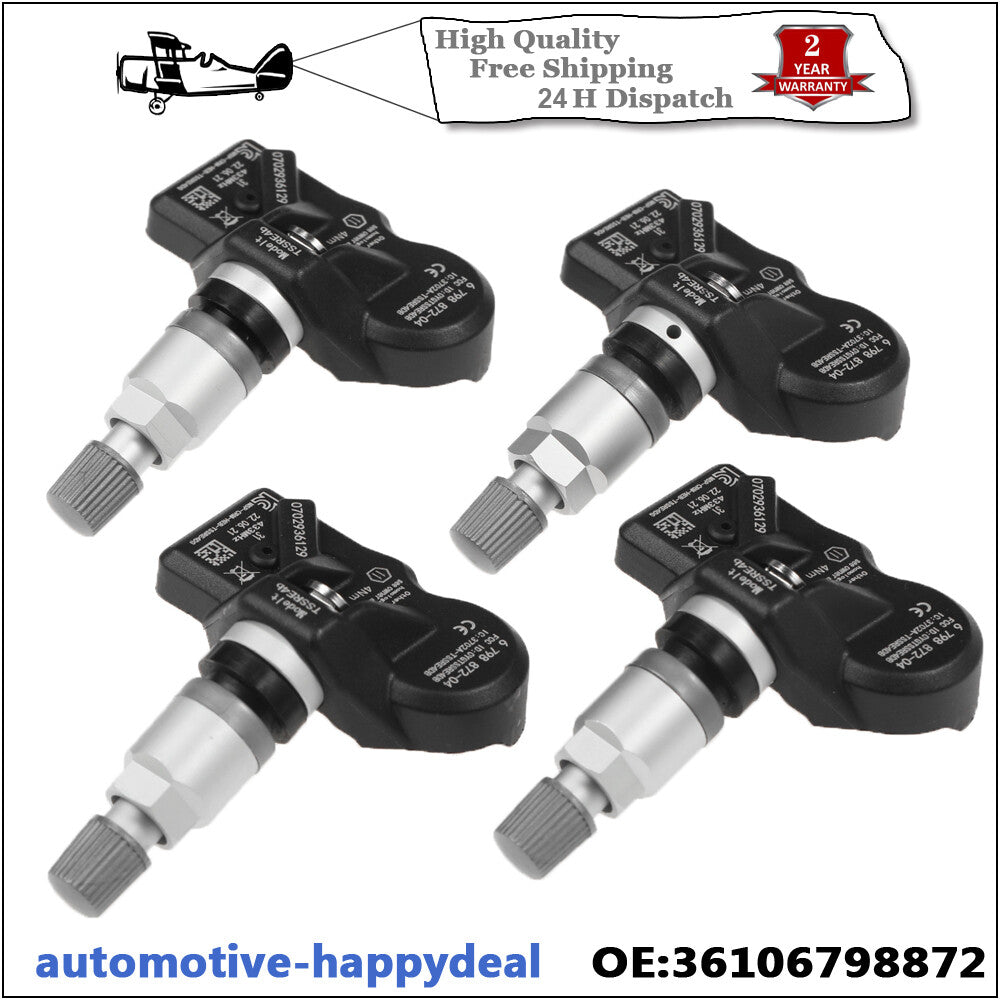 4x for BMW F07 F11 F10 F06 F12 F13 F01 TPMS Tire Pressure Sensor 36106798872
