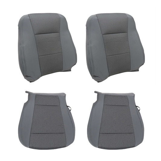 4X for Ford F150 XLT 2015-20 Front Driver+Passenger Bottom-Top for Seat Covers Cloth