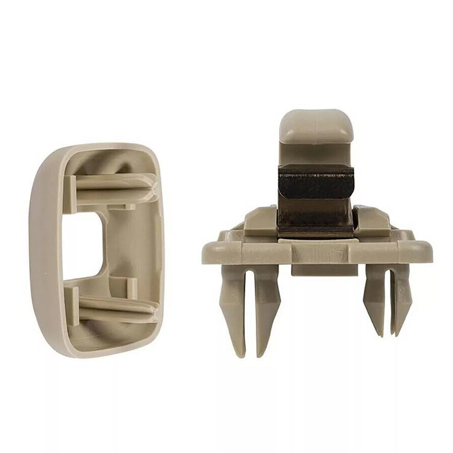 2x Sun Visor Clip Beige for Audi A3 A4 A5 Q5 A7 B6 B7 B8 S4 S5 TT 8E0857562A