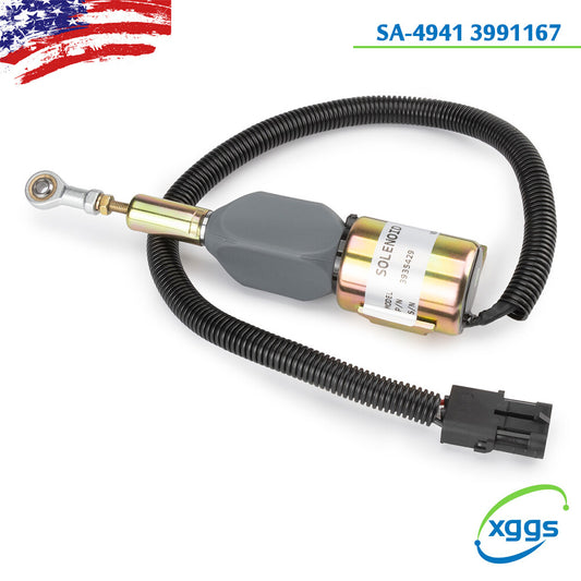 Fuel Shut Off Solenoid For 4BT 3991167 J932529 87420952 SA-4941-12 Volt