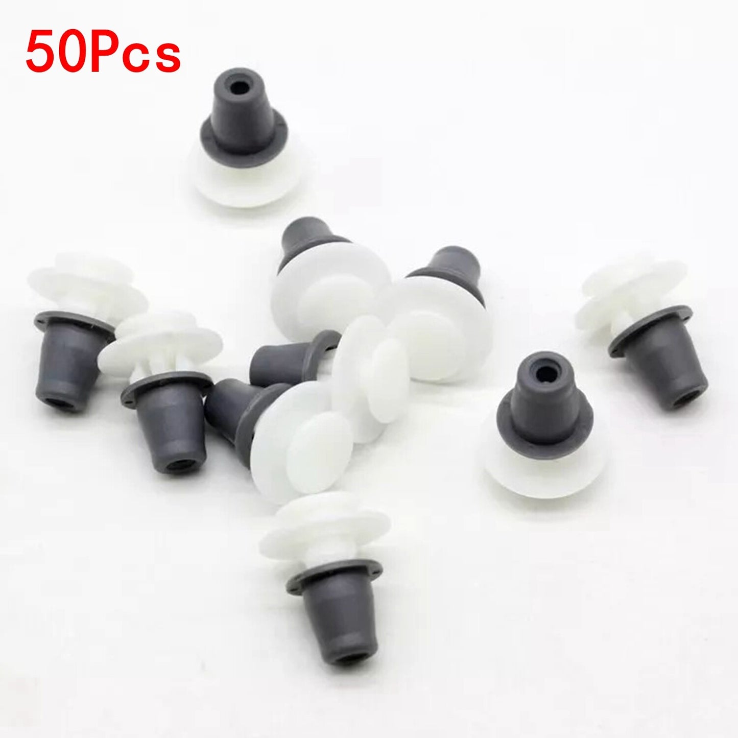 50pcs Plastic Trim Clip with Grommet for VW for Golf for Jetta for Passat Door Side Moulding