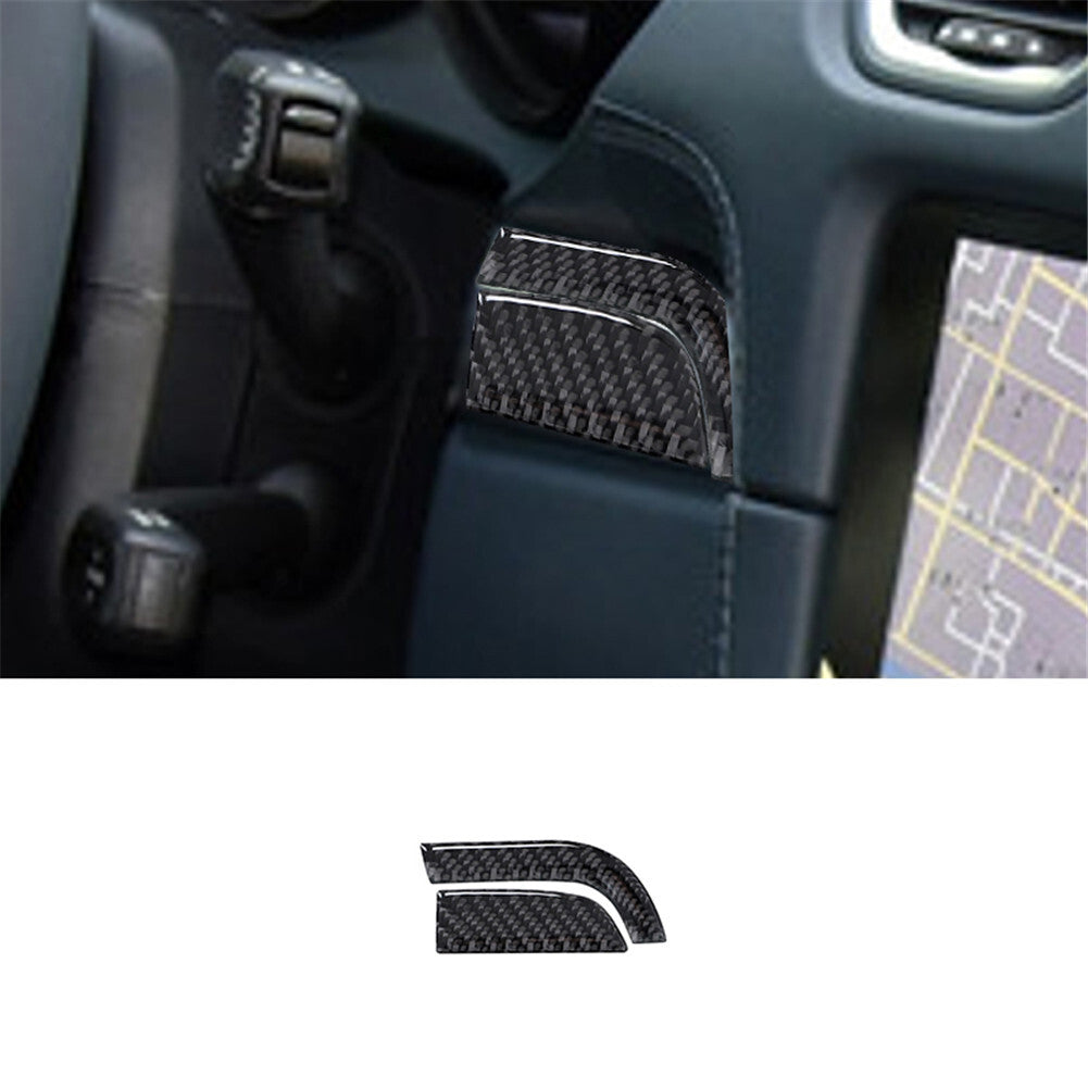 2x carbon fiber driver's side decorative trim for Porsche 718 2016-2022