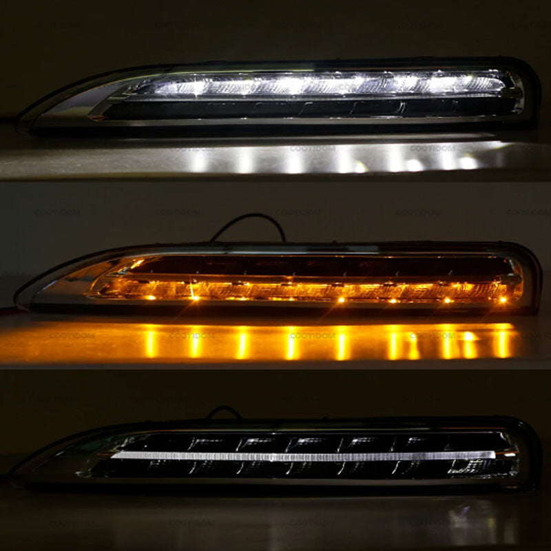 Right for Porsche for Cayenne 2011-2014 Front Bumper Daytime Run Light Lamp LED DRL