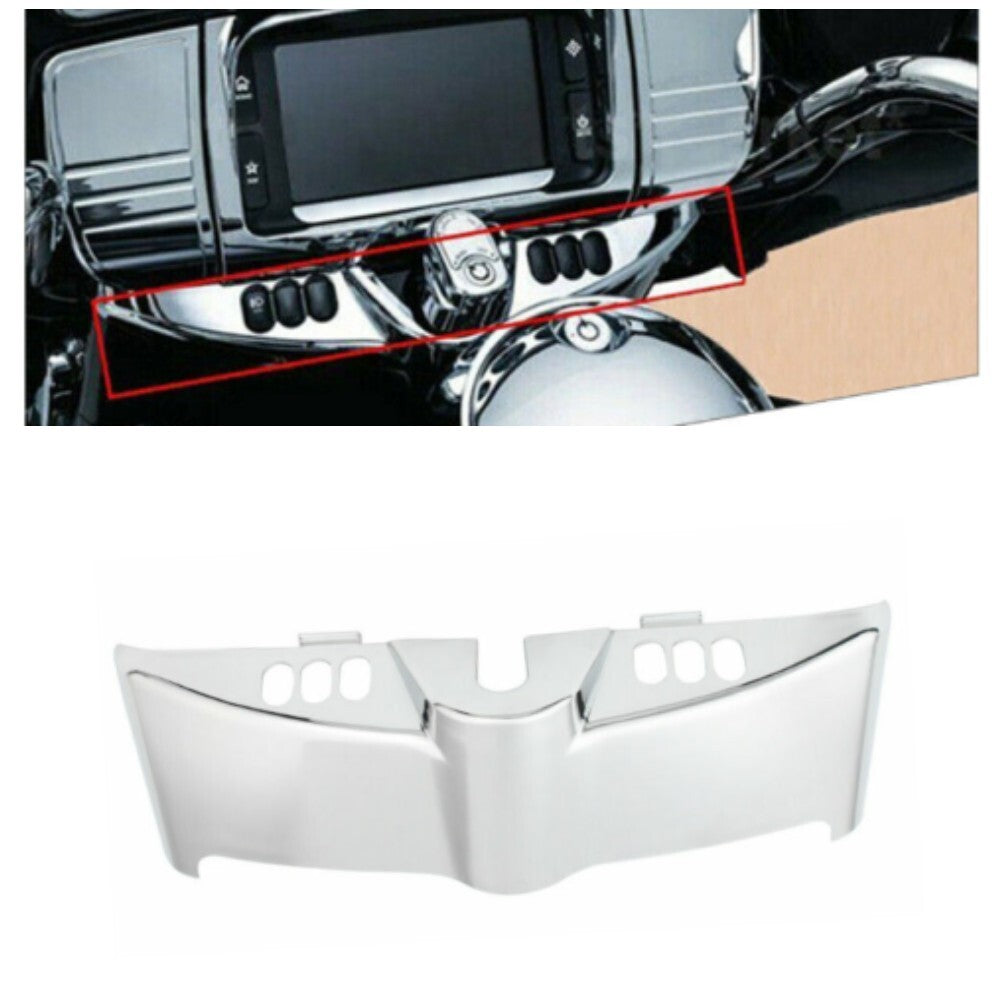 Chrome Switch Dash Panel Accent Fairing Cover Chrome for Harley 2014-23 Touring