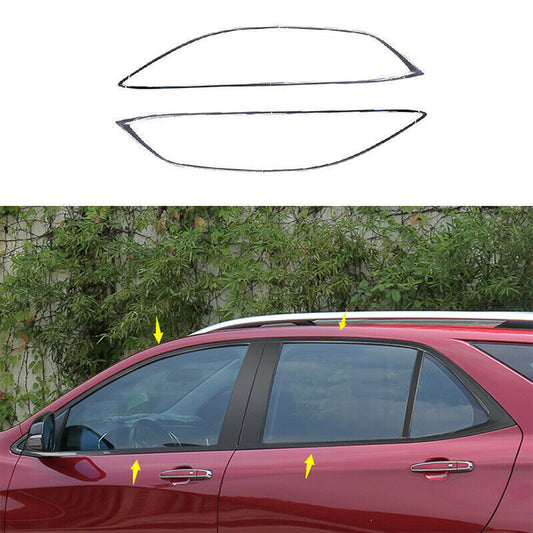 For Chevry Equinox 2018-21 Glossy black Window Sill Molding Strip Cover Trim 12x