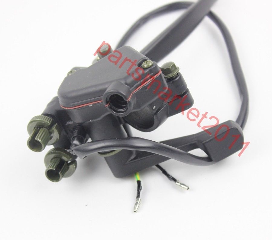 Dual Brake Cables Thumb Throttle Cable Switch Lever Assy 50CC 125CC ATV Quad
