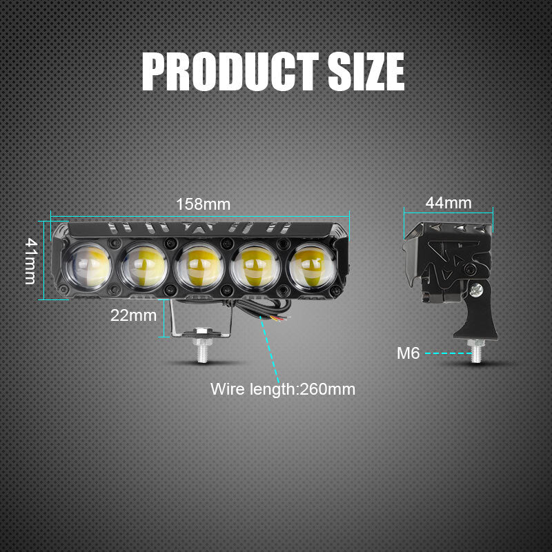 2x 24W LED Work Light Bar Fog Driving Lamp Spot Pods Car SUV ATV Yellow White