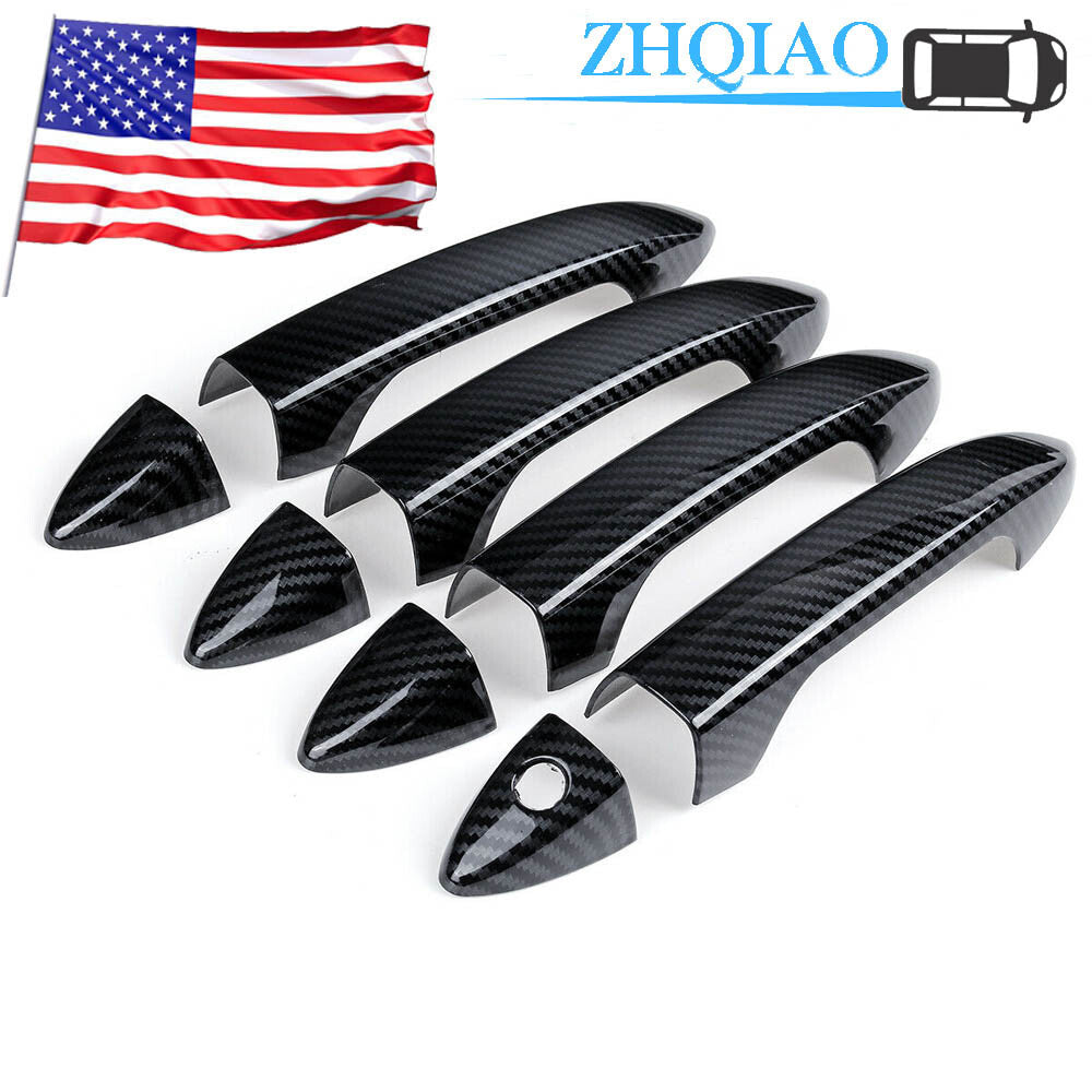 for Honda Accord 2013 2014 2015 16 17 Carbon Fiber Side Door Handle Covers Trims