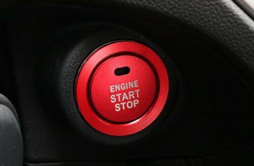 for Subaru Outback 2020-2023 Aluminum Red One-Button Start Switch Cover Trim 2pc