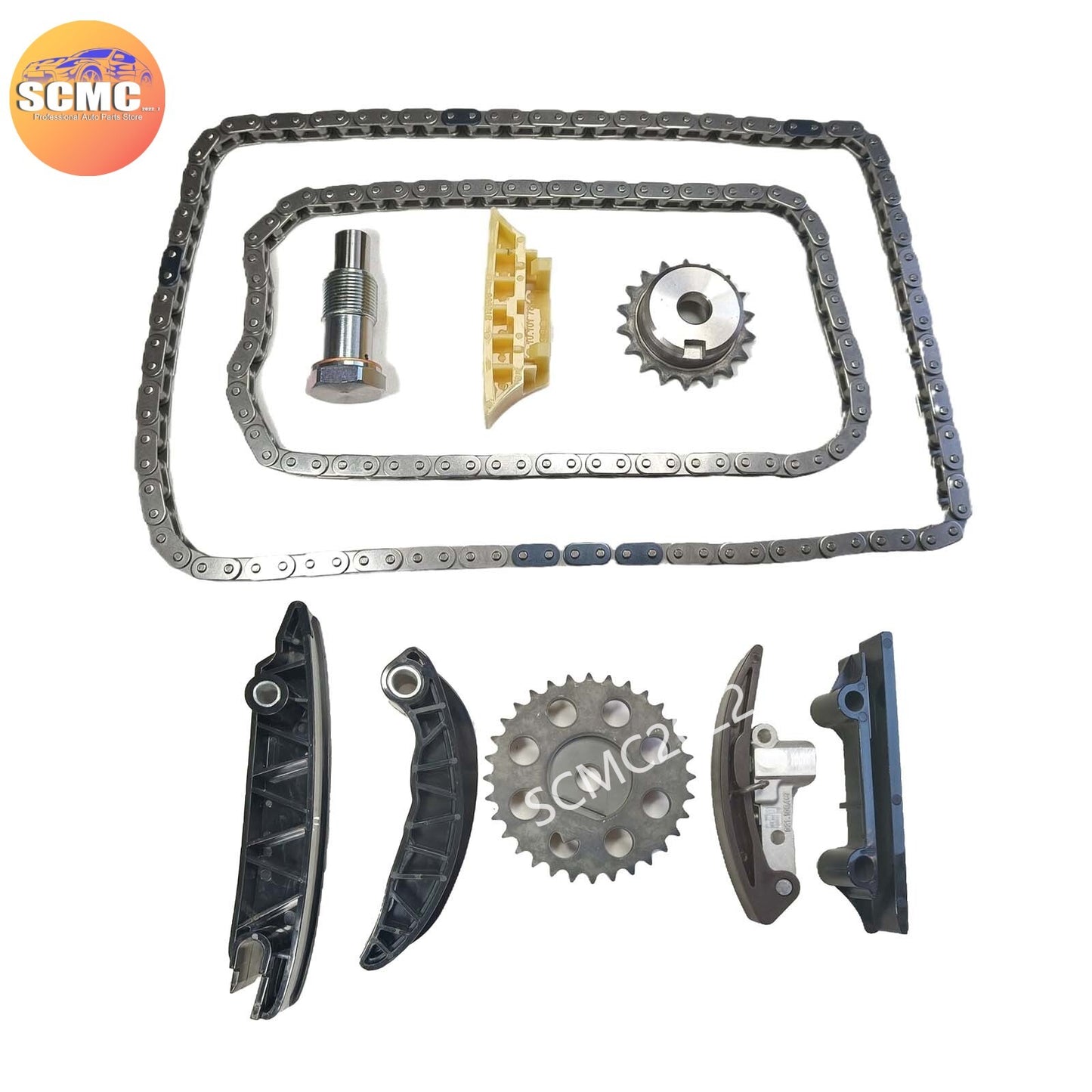 10Pcs Engine Timing Chain Kit for Audi Q7 for VW for Passat CC Touareg Phaeton V6 3.6L