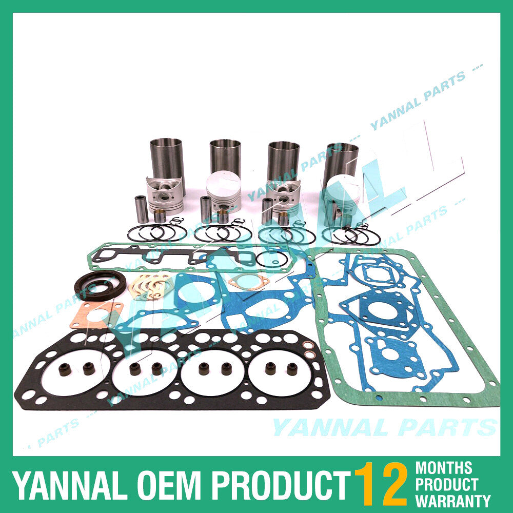 K4N-IDI Overhaul and Rebuild Kit with Engine Gasket for Mitsubishi Engines