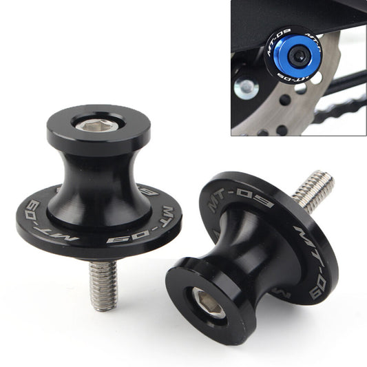 6MM CNC Schwingenspulen Slider f¨¹r for YAMAHA MT-09 FZ09 2013-2022 Motorrad Schwarz