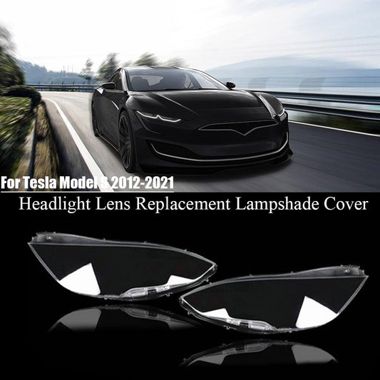 Right Letf headlight lens replacement protective cover for Tesla for Model S 2012-2021
