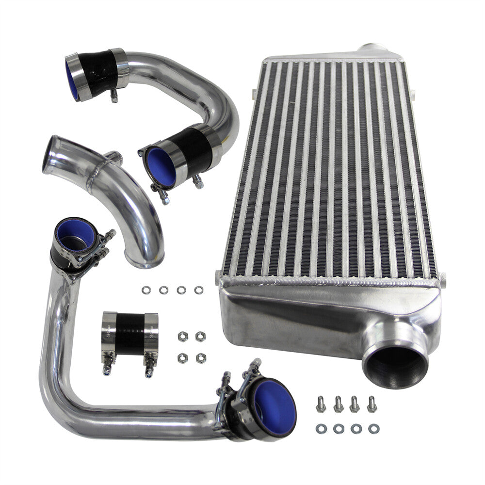 Front Mount Intercooler Kit for Audi A4 1.8T B5 Quattro 98-01 Bolt On Black