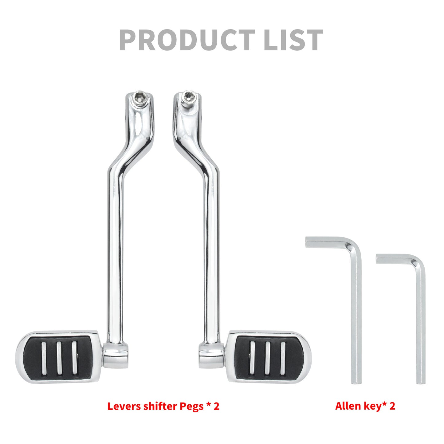 Chrome Heel Toe Shifter Lever Pegs for Harley Touring Road Electra Glide 08-2023