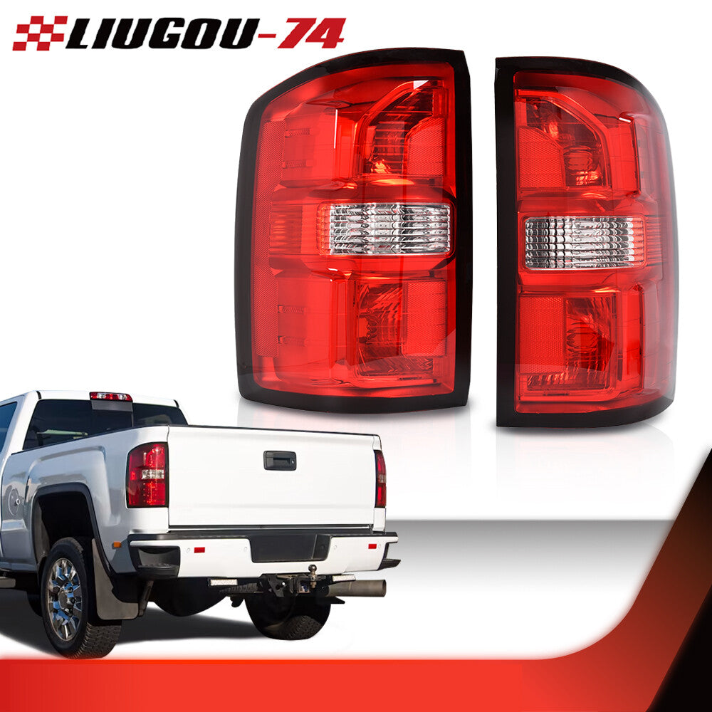 One pair of red taillights and brake lights suitable for 2014-2018 for GMC for Sierra 1500 2500 3500 HD