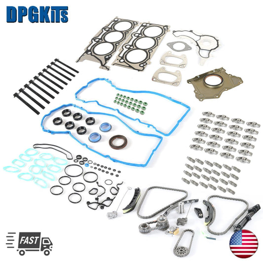 Head Gasket Rocker Lifters Timing Chain Kit For 2011-15 for Chrysler for Dodge for Jeep 3.6L