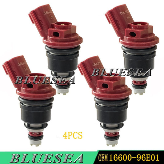 4PCS 16600-96E01 Fuel Injectors For 1991-1999 for Nissan for Infiniti 2.0L, 2.4L I4