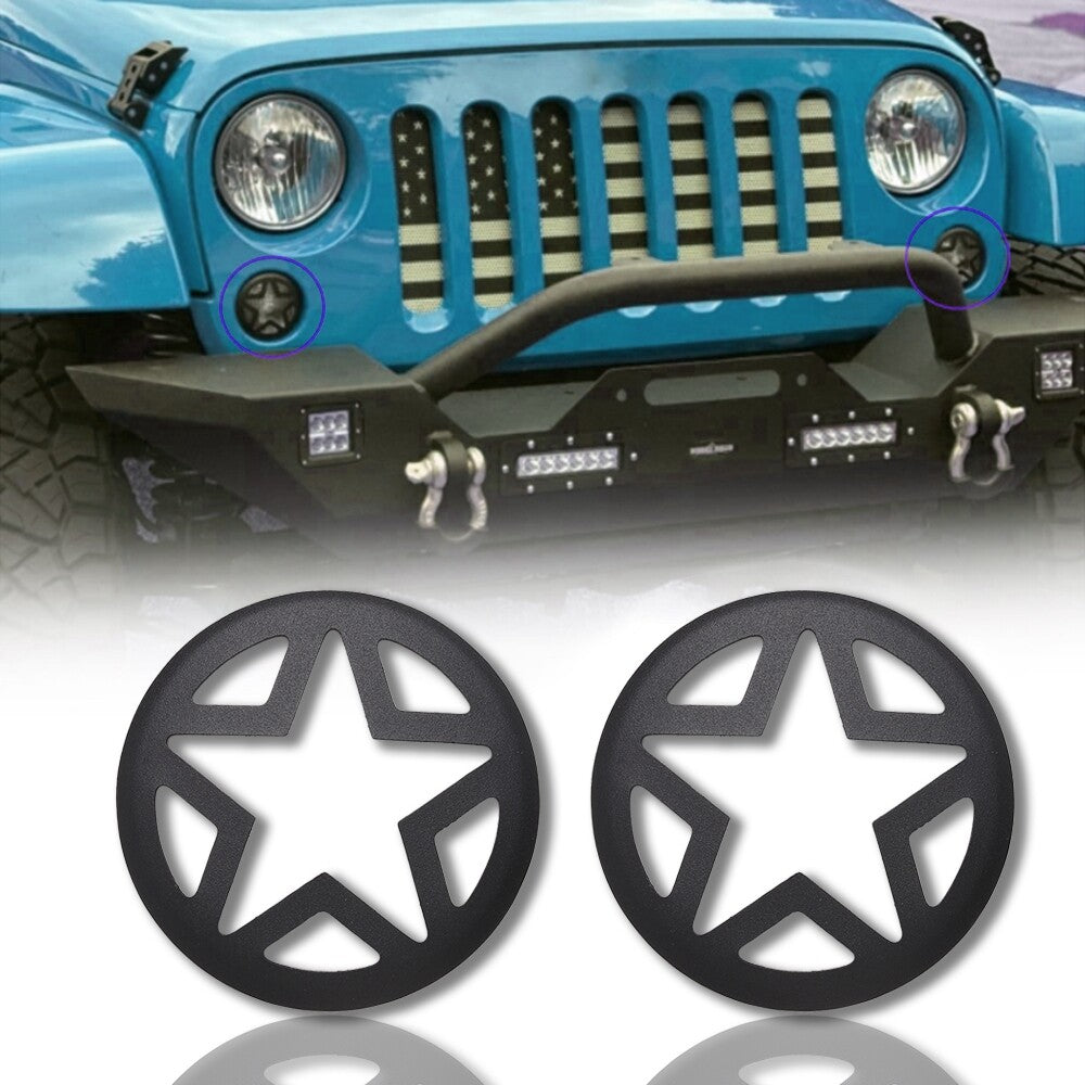 Car Turn Signal Light Cover Guard Five Star Front Light Lamp Cover Blinker Cover