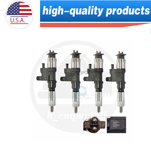 4HK1 4PCS Fuel Injectors W/ 095000-5471 for Isuzu NPR NPR-HD 5.2L Diesel 2001-07