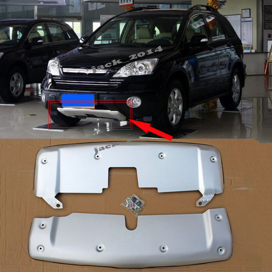 Front  Rear Bumper Protector Guard Skid Plate 2pcs for Honda CRV 2007 2008 2009