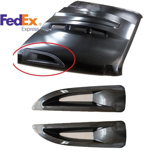 Pair Hood Side Vent Cover Trim Avenger Style Hood for Jeep for Wrangler JK 2007-2017