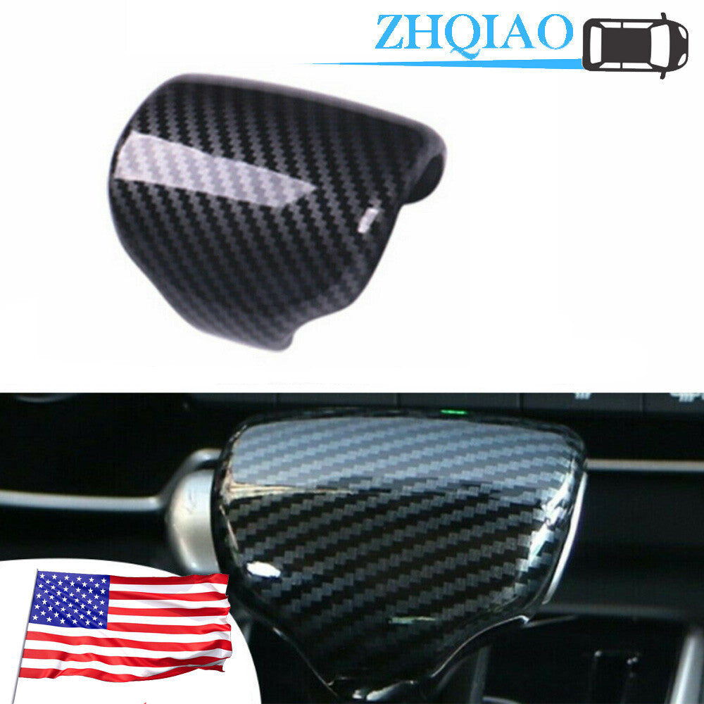 Fit For 2017 - 2022 for Honda CR-V CRV Carbon Fiber Gear Lever Shift Knob Cover Trim